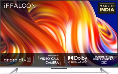 iFFALCON K72 139 cm (55 inch) Ultra HD (4K) LED Smart Android TV with Hands Free Voice Control and Works with Video Call Camera